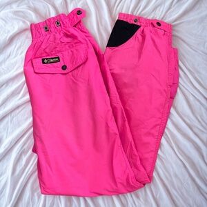 Vintage Columbia Sportswear Company Hot Pink Snow Pants